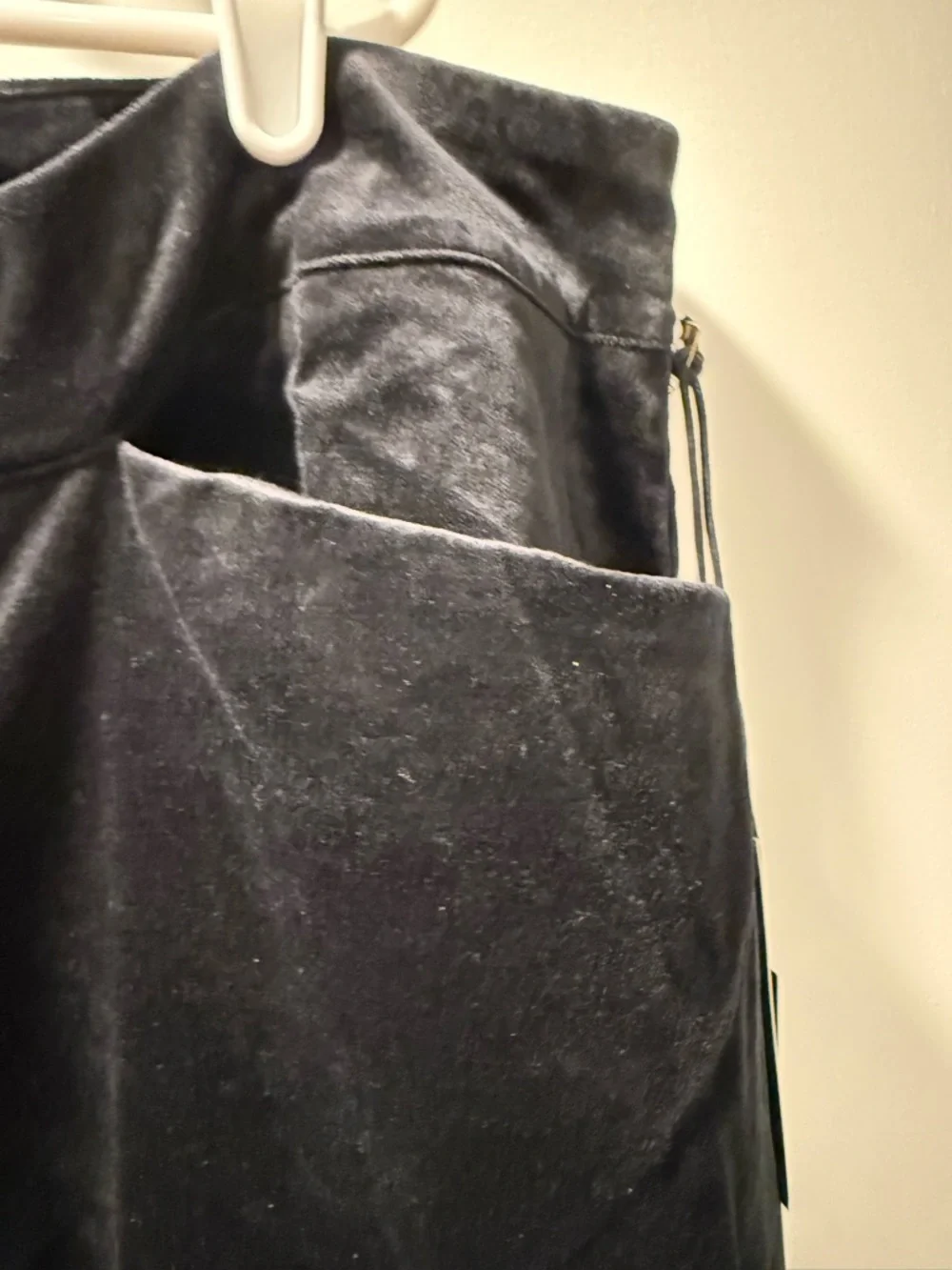 DG2 by Diane Gilman Black Velvet Pull-On Straight-Leg Pants - Picture 8 of 8